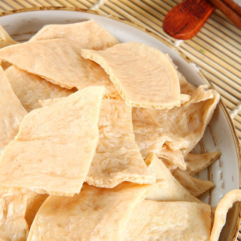 手撕素肉大豆速食凉拌火锅串串散装厚豆皮加厚蛋白素肉豆干商用厂-阿