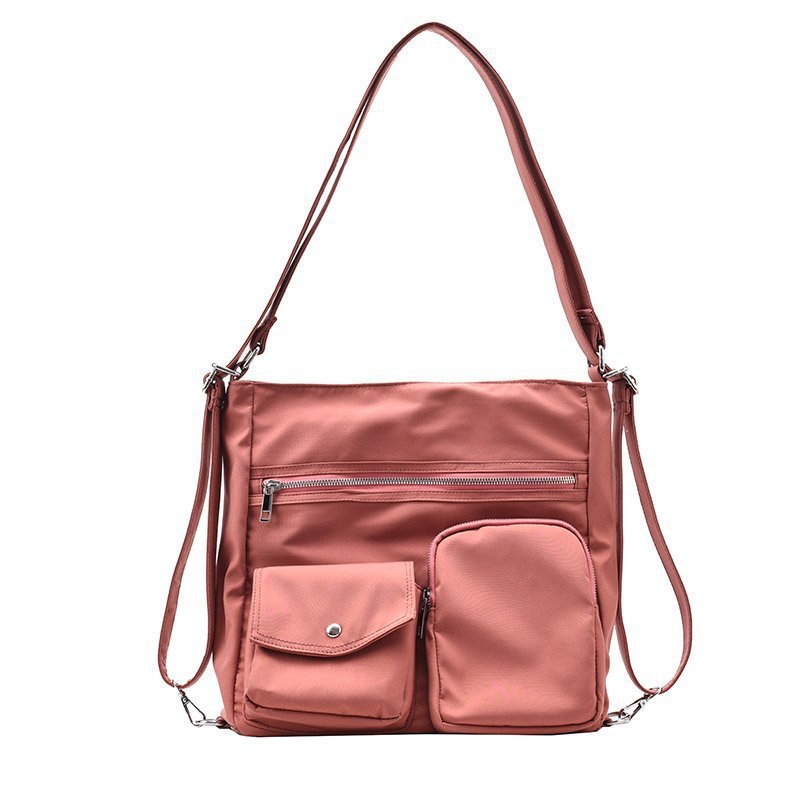 Solid Color Women Bag 2022 New Street Fashion Nylon Shoulder Large Capacity Bag Crossbody Multi-Pocket Wholesale Delivery