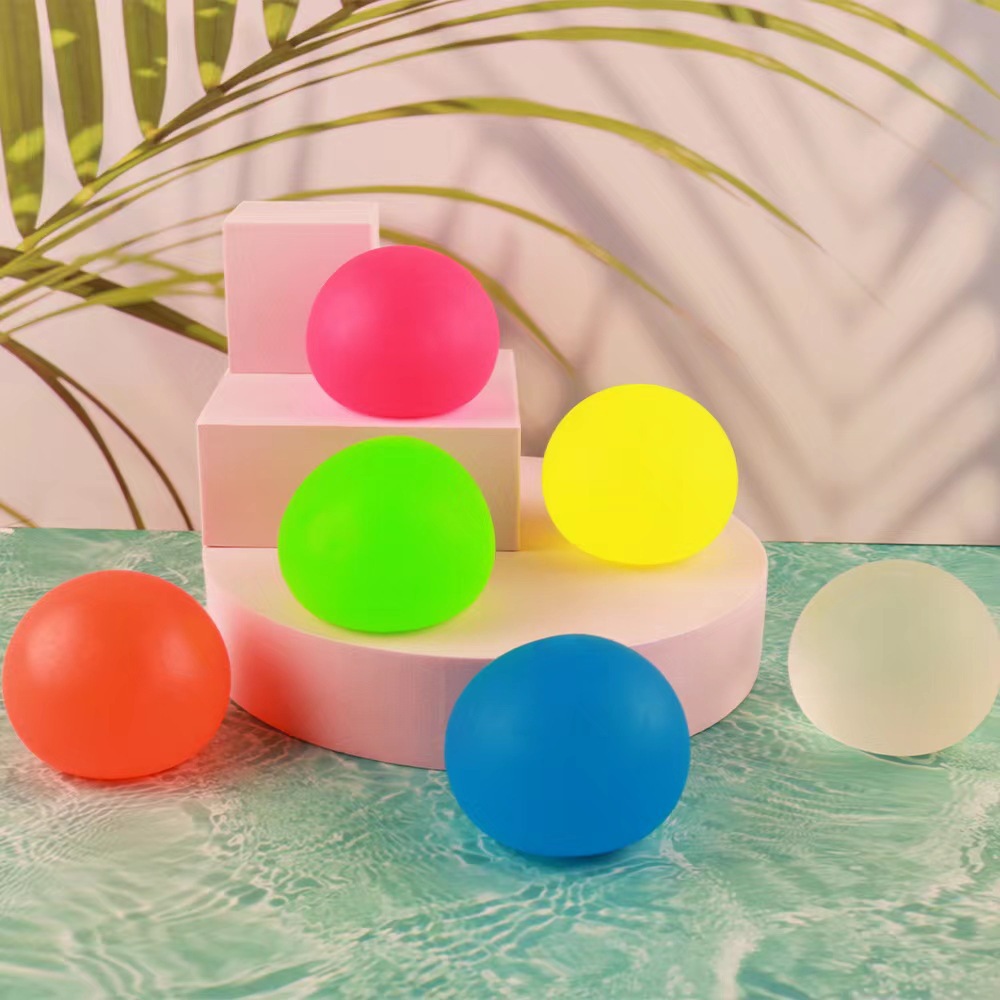 malt syrup stress relief ball cross-border tiktok pressure reduction toy vent crystal ball slow rebound squeezing toy elastic ball