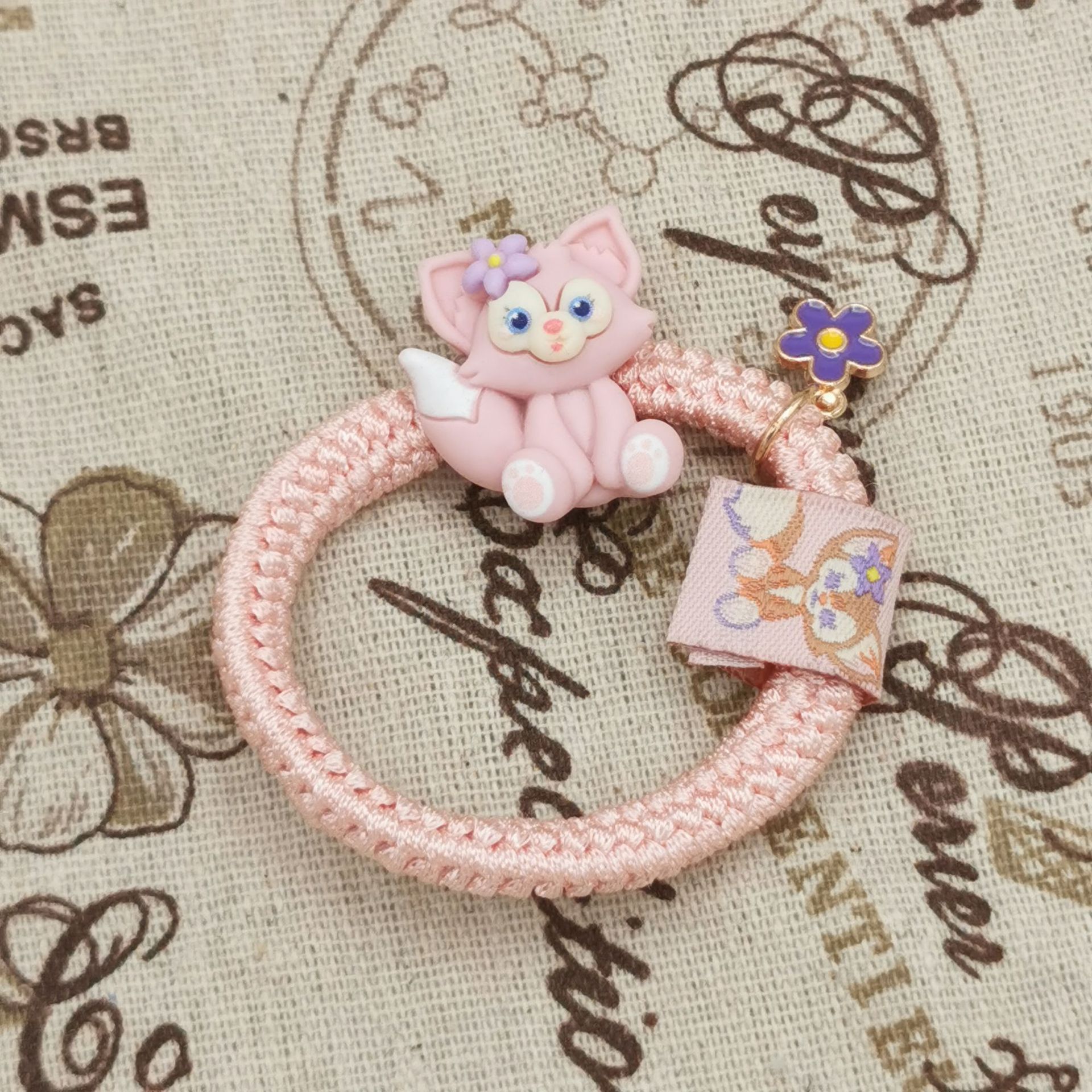 可爱琳娜贝尔编织友谊闺蜜手链甜美少女心发绳ins网红甜美发圈女