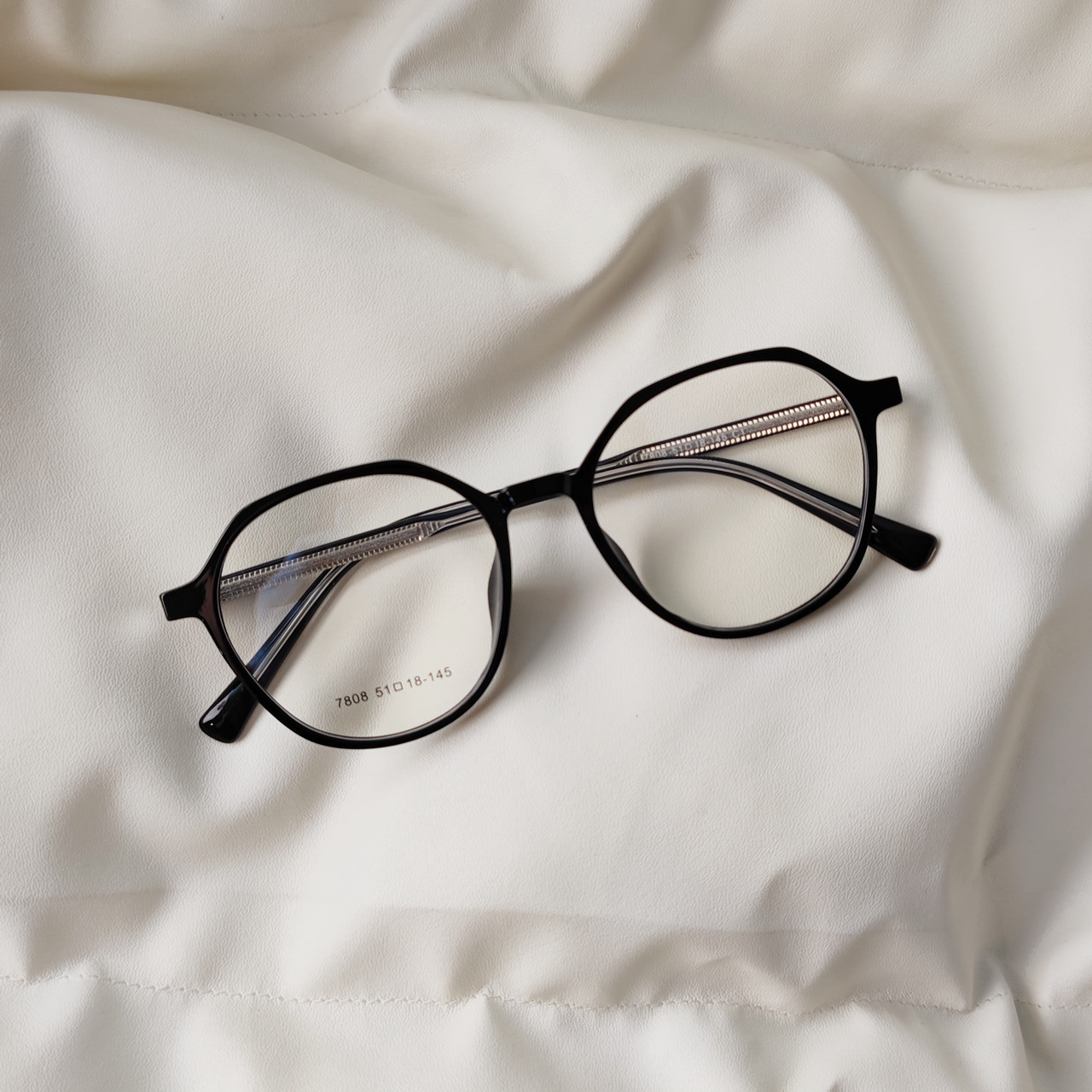 巳目光学韩版网红镜架平光镜女潮ins风全框眼镜框透明眼镜架7808