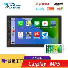 7寸手机有/无线carplay+AUTO汽车载MP5播放器插卡收音机蓝牙互联