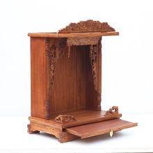 小型佛龛带门壁挂式爷佛柜立柜实木中式供奉桌供台家用经济型