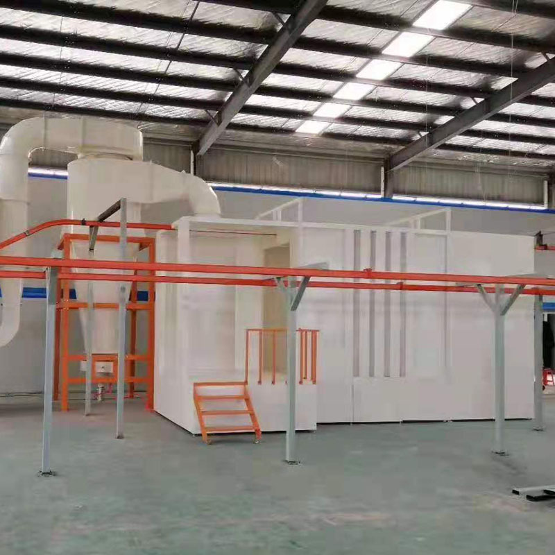 0成交0套pp板不锈钢材质粉末回收喷粉房 快速换色大小旋风粉末回收喷