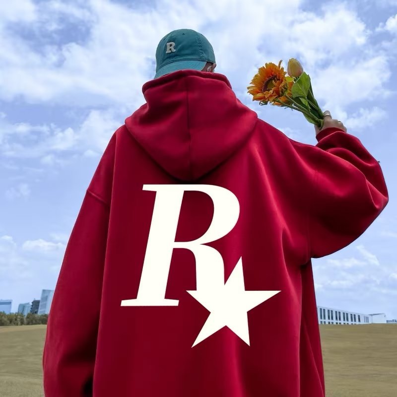美式华棉卫衣hiphop男连帽冬季外套韩版潮流宽松百搭ins港风情侣