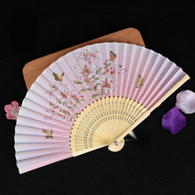头青折扇古风夏季扇子折扇古风女式日式扇中国风折扇舞蹈扇表演扇