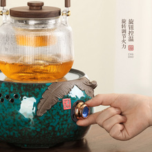 WUQA蒸汽围炉煮茶器茶具套装玻璃煮茶壶全自动煮茶炉烧水壶电陶炉