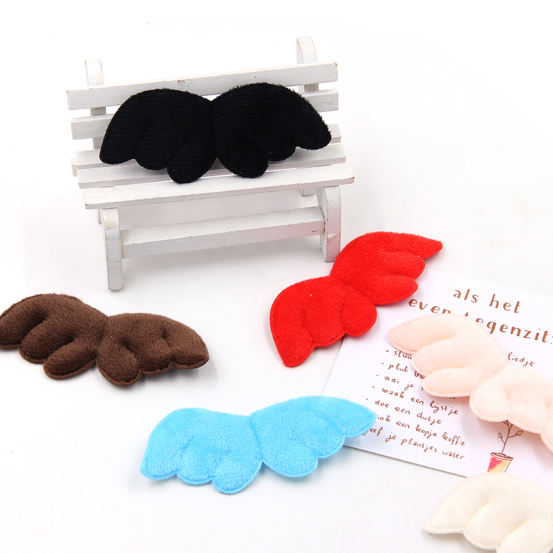 Diy Handmade Jewelry Plush Angel Wings Hair Accessories Material Children's Toy Accessories Clothing Accessories Accessories