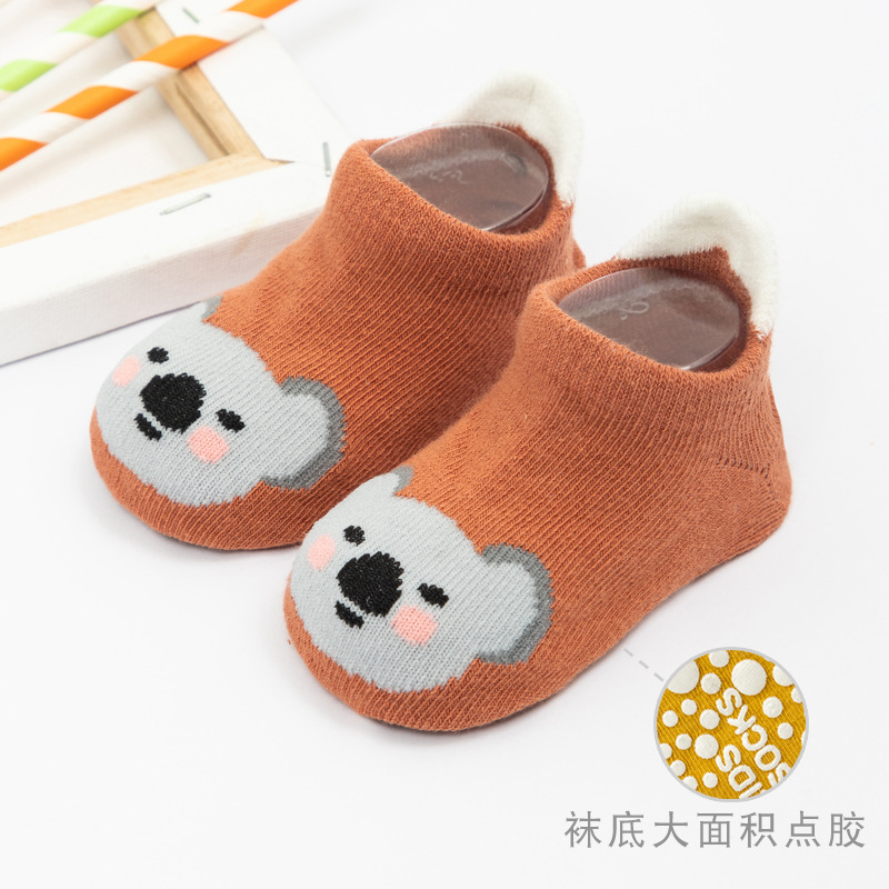 22 New Three-Dimensional Cartoon Low-Top Room Socks Infant Kid Baby Trampoline Socks Big Heel Point