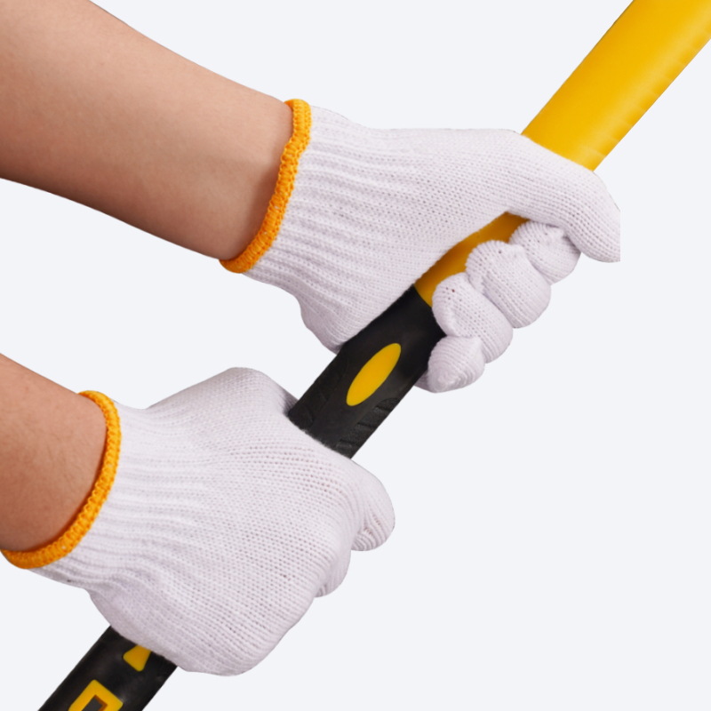 Factory Wholesale Wear-Resistant Non-Slip Thickened Labor Protection Construction Site Work Repair Work Bleached Nylon Cotton Yarn Cotton Thread Gloves