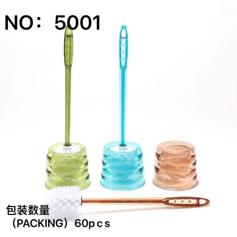 Factory Creative Transparent Base Toilet Brush Set Bathroom Long Handle Cleaning Brush Toilet Cleaning Brush 0824