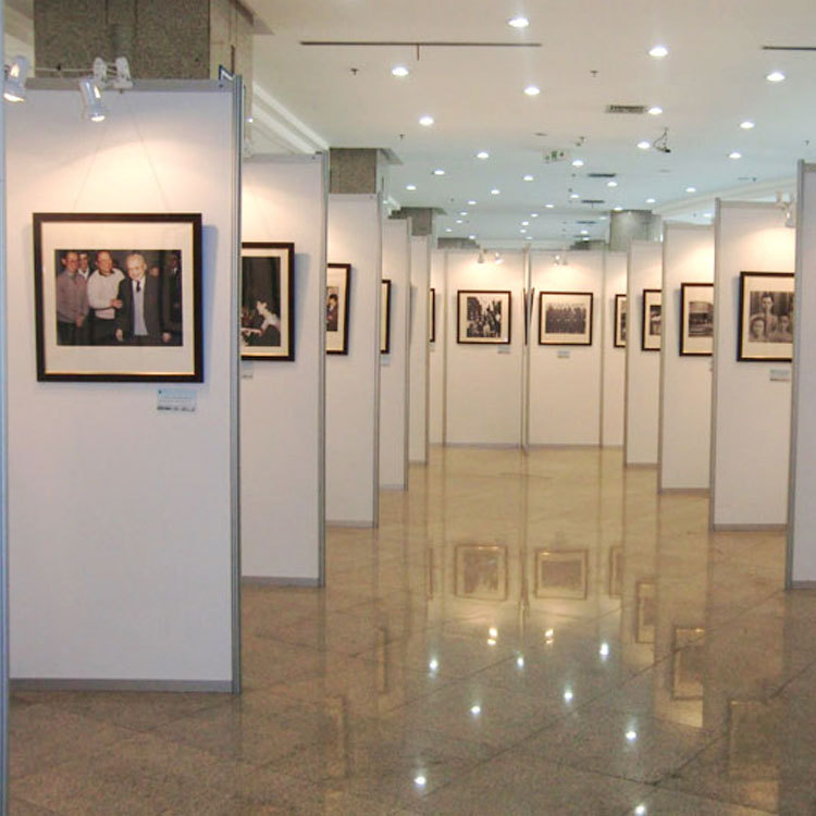 博物馆文化展墙文物收藏展板美术馆展厅字画作品展架快装铝制展架