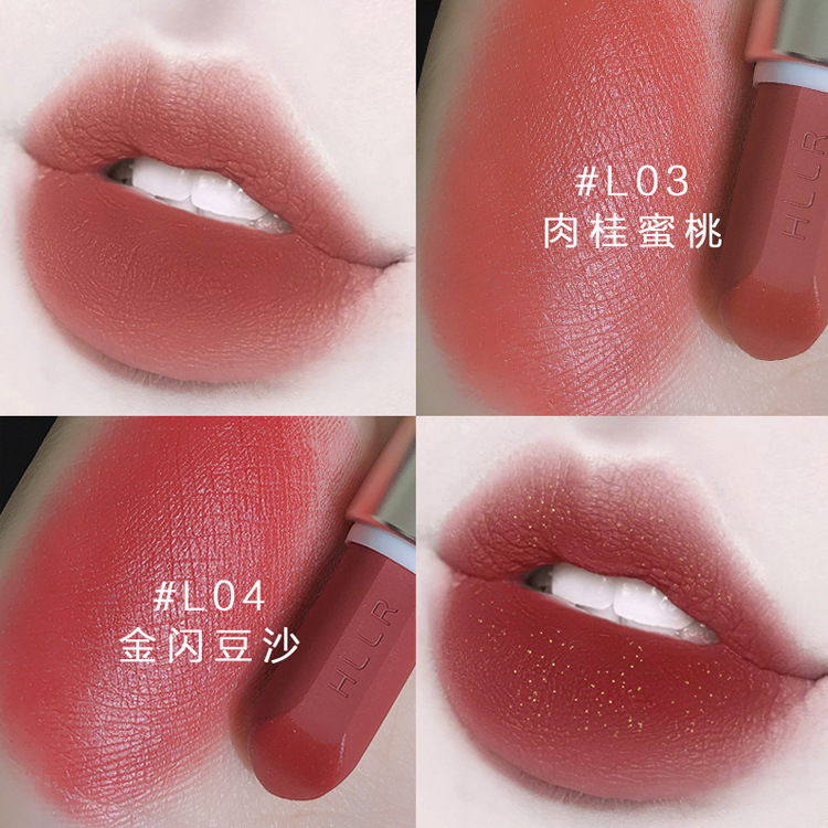 Helen Beauty Tik Tok Live Stream Lipstick Internet Celebrity Matte Lipstick Matte Cross-Border Makeup Wholesale Factory Delivery