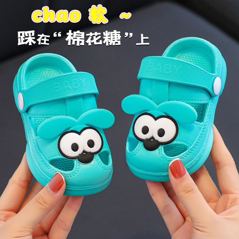 Children's Slippers Summer New Cute Bear Baby Girl Shoes Boys Soft Bottom Non-Slip Home Bathroom Inner Sandals