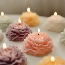 牡丹花香薰蜡烛 花朵造型生日礼物女神节母亲节教师节香氛伴手礼
