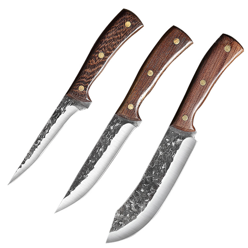 龙泉锻打屠宰鸡翅木猪肉刀