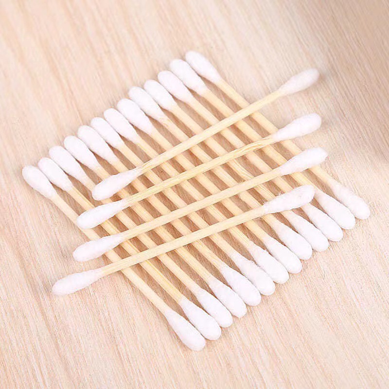 Household Disposable Cotton Swabs Double-Headed Swab Ear Picking Hygienic Cotton Swab Makeup Removing Cosmetic Beauty Cleaning Cotton Swab