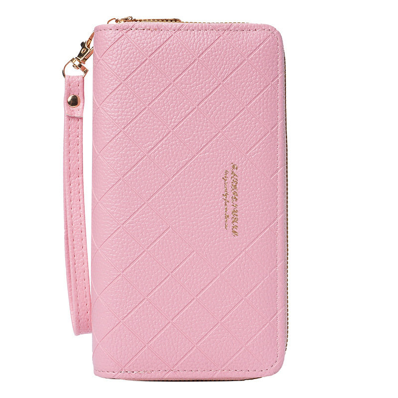 2023 New Large-Capacity Wallet Women's Long Student Clutch Double Zipper Korean Style Ladies Key Mobile Phone Bag