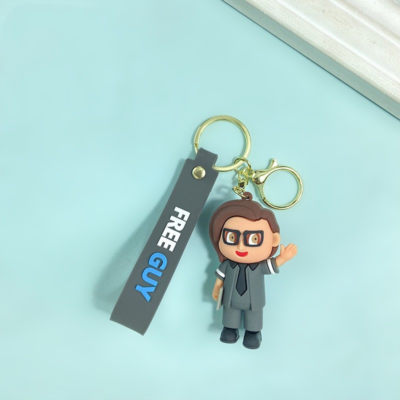 Creative Cartoon out of Control Gamer Keychain Cute Gamer Character Key Chain Men and Women Handbag Pendant Wholesale