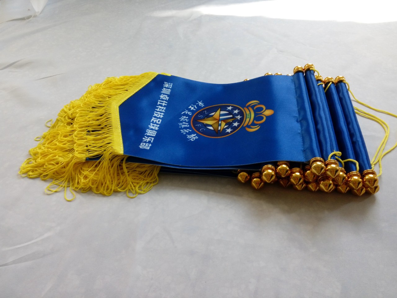 工厂热销20×30单面双面贡缎小锦旗热转印高清礼品旗多色排虚可选