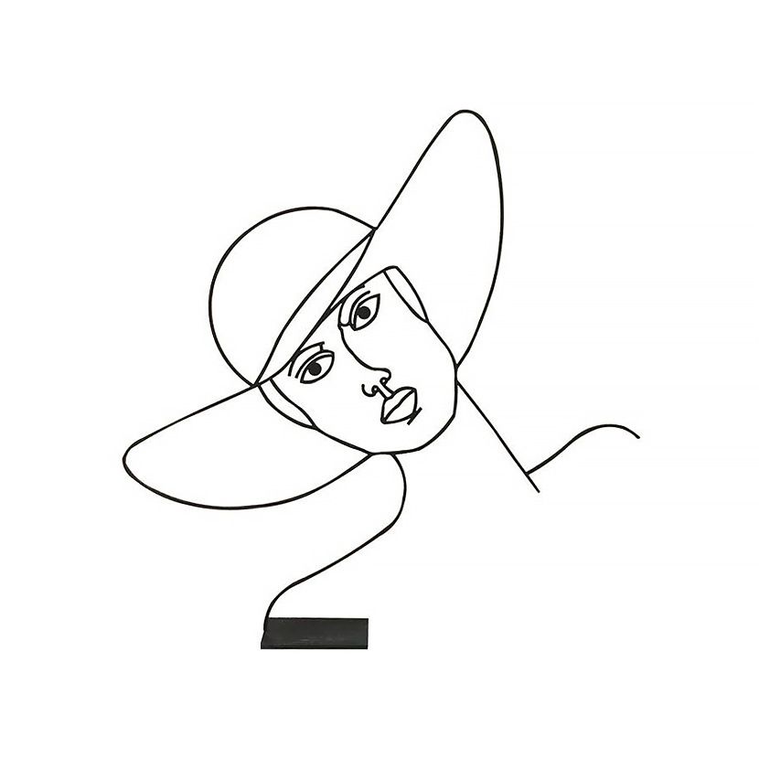 现代简约几何抽象摩登女郎雕塑人像摆件样板房售楼处软装饰品