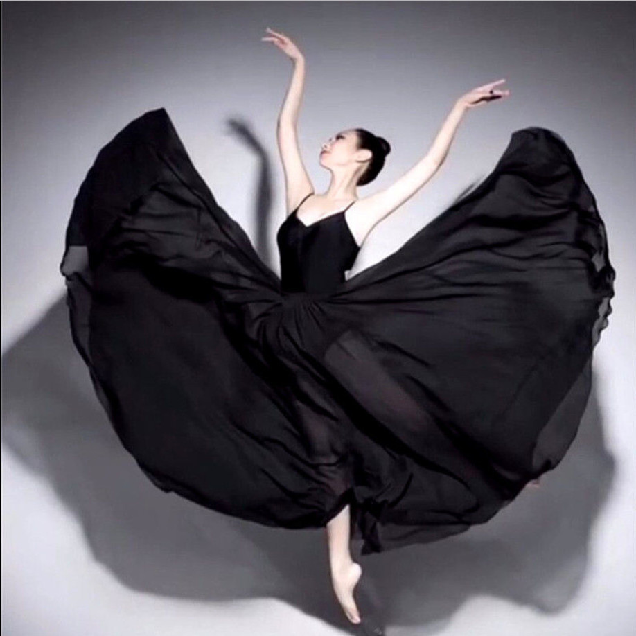 古典舞演出服女现代舞半身裙时尚舞蹈练习裙芭蕾舞写真艺考大摆裙