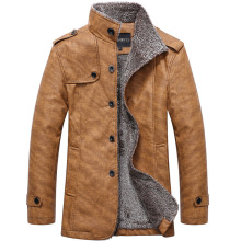 皮衣外套男夹克Leather Jacket Men Warm Winter Jackets Coat