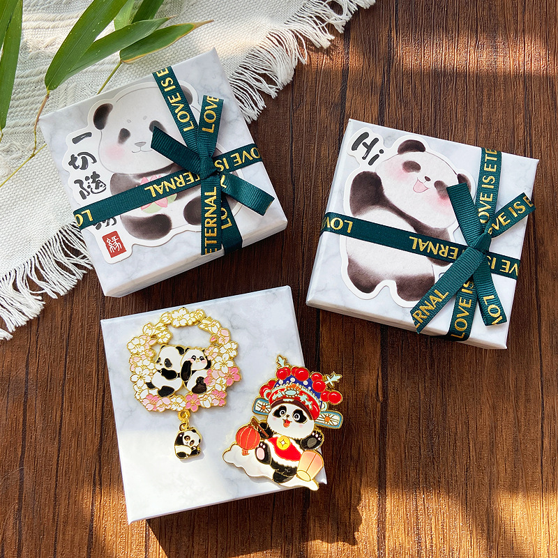 中国特色传统文创意小礼物送老外熊猫冰箱贴出国伴手礼三八妇女节