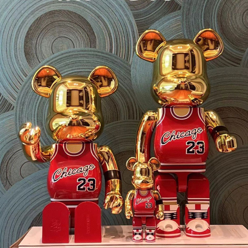 bearbrick1000%暴力熊乔丹球星23号积木熊潮玩公仔玩偶暴力熊摆件
