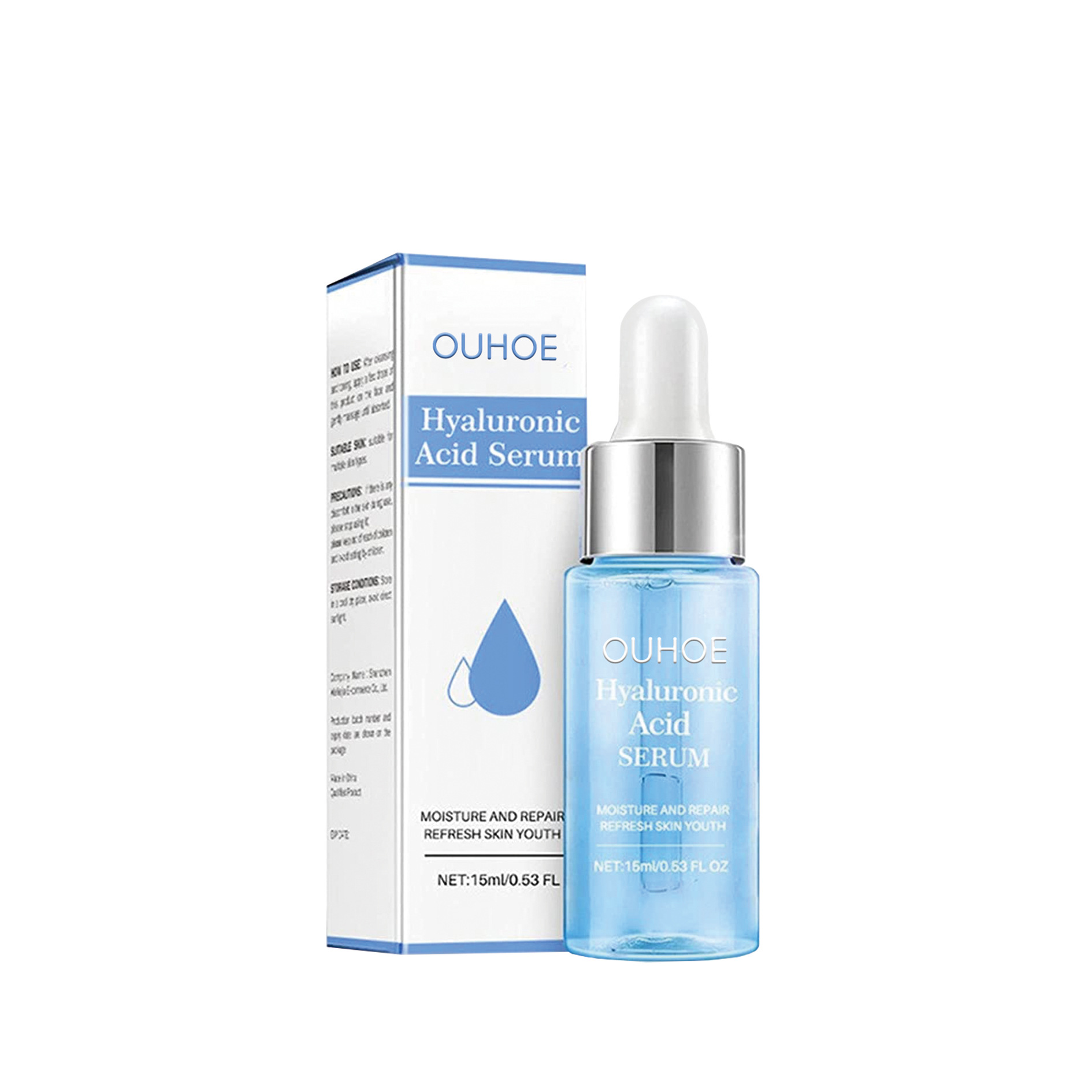 Ouhoe Hyaluronic Acid Deep Anti-Wrinkle Essence Activating Skin Rejuvenation Lifting Fading Wrinkle Moisturizing Skin Care Firming