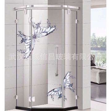 5 5超白夹胶玻璃夹丝钢化玻璃厂家 淋浴房安全玻璃钢化玻璃制品