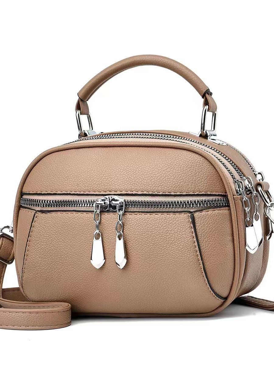 New Handbag Mini Small round Bag Fashion Shoulder Bag Simple Messenger Bag Cross-Border Casual Ladies Bag Mom Bag