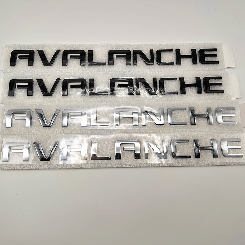 适用于雪佛兰gmc avalanche车标chevy silverado改装贴标尾标志