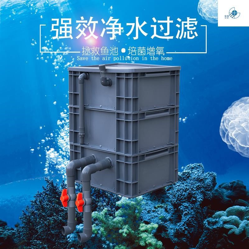 水族箱鱼池鱼缸过滤器配件材料底滤下置全套水循环系统适用