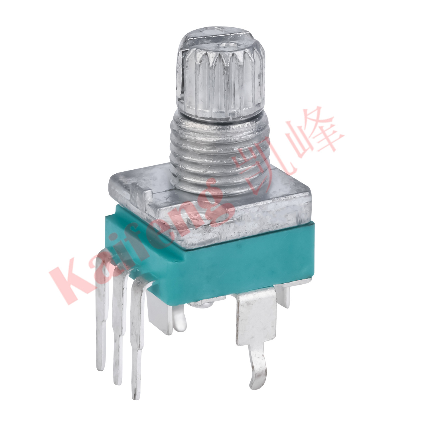097电位器 单联无开关弯脚带定位脚 10mm压花金属柄 机械师控制版