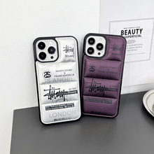 stussy潮牌黑8斯图西iphone15promax苹果14手机壳13promax保护套时尚