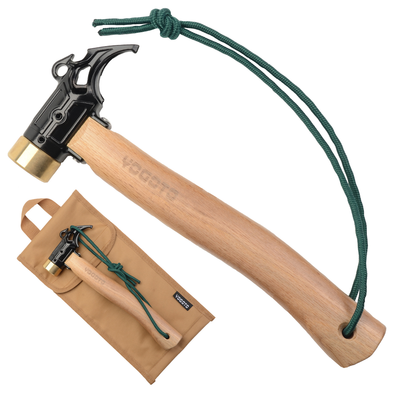 露营户外帐篷营槌铜安装起钉便携式一体耐用二代外铜头锤子-阿里巴巴