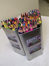 36色48色72色水溶性铁桶彩铅笔油性彩铅专业画画笔彩色铅笔铁盒