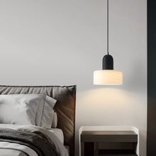 意式卧室床头小吊灯轻奢创意网红简约现代吧台设计师高级感吊线灯