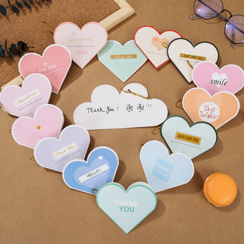 ins风简约小卡片祝福圣诞节新年生日创意迷你心愿留言卡手写贺卡