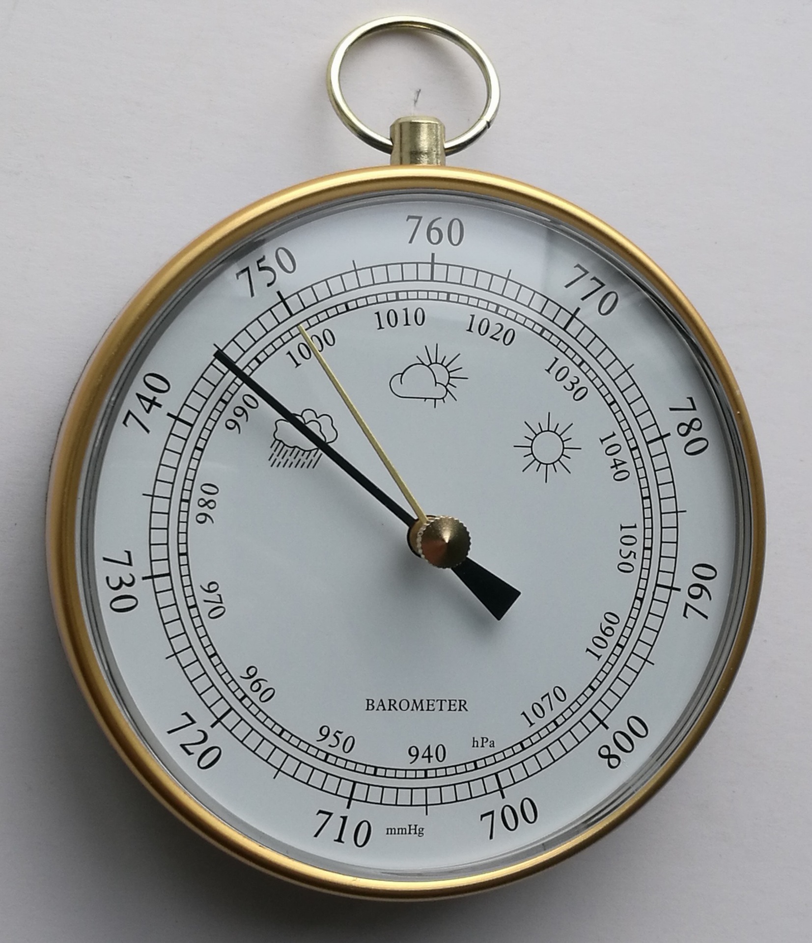 10cm金圈气压计无液气压计大气压表