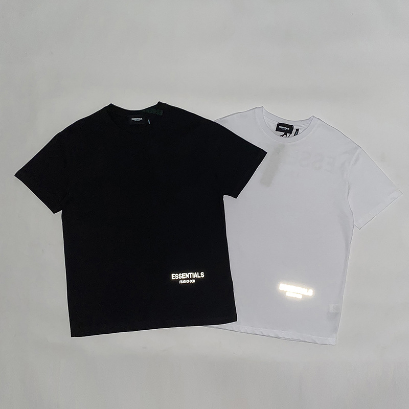 fear of god欧美潮牌3m反光essentials短袖t恤fog男女情侣打底衫