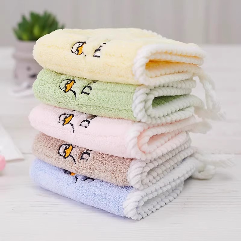 儿童毛巾洗脸家用四季幼儿园男女童通用款全面吸柔软长方形面巾