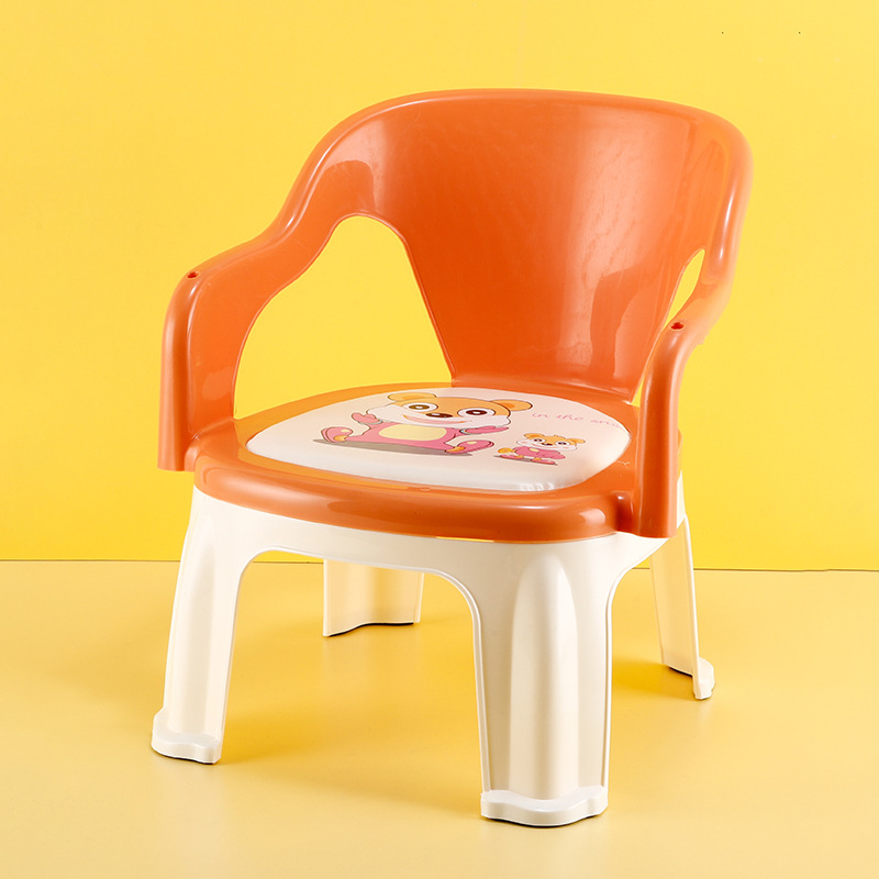 Children's Baby Dining Chair Household Calling Chair Boys and Girls Plastic Stool Baby Dining Table Plate Backrest Chair