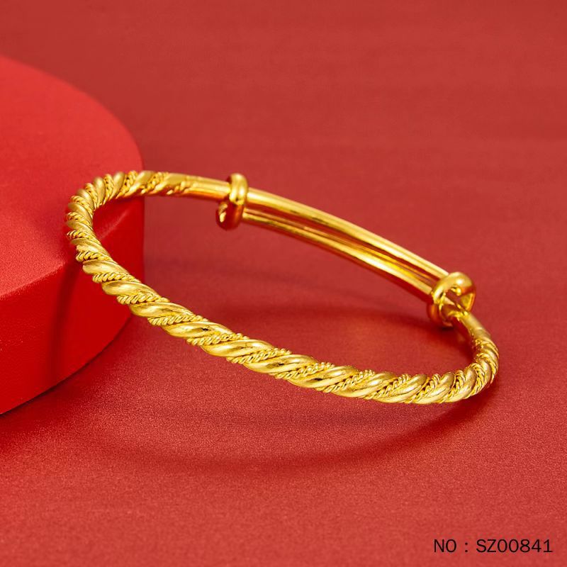 【正品保真】黄金足金9999古法麻花手镯24k纯金万足金手镯-阿里巴巴