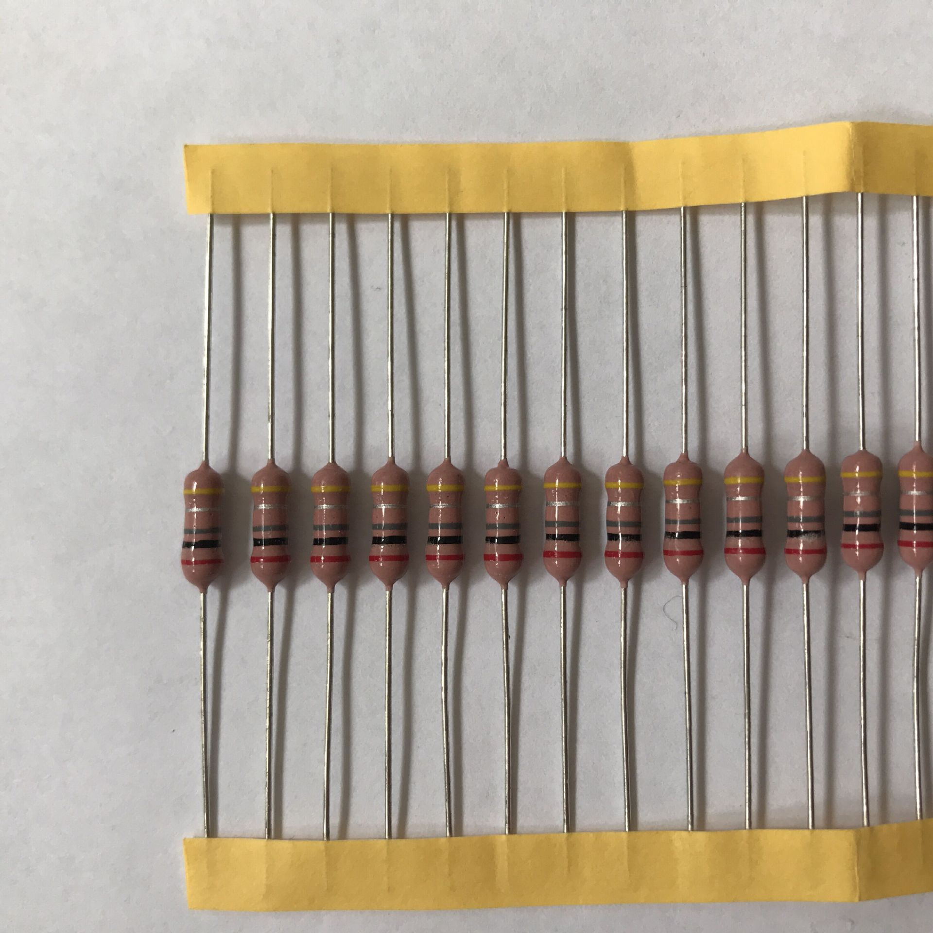 5w 9*3mm  -5% 粉色  阻值2g欧姆高压玻璃釉电阻0.