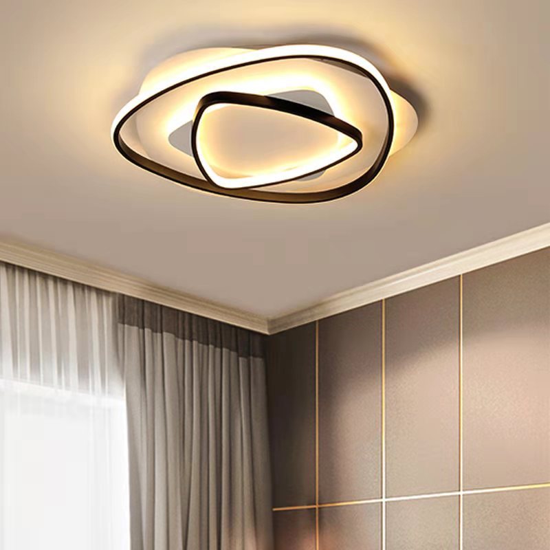 led吸顶灯具温馨北欧简主卧室灯房间灯书房灯饰创意led吸顶灯