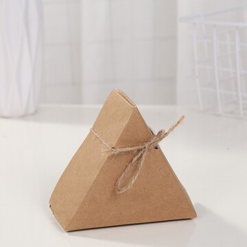 三角盒粽子茶叶礼品包装盒简装通用折叠牛皮纸盒创意包装盒