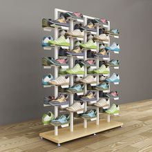 鞋店多功能鞋架可移动陈列架配件白色单面双面鞋店架金属展架货架