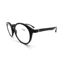 韩版透明色黑色高防蓝光老花镜圆框TR90弹簧镜脚不夹脸老人眼镜
